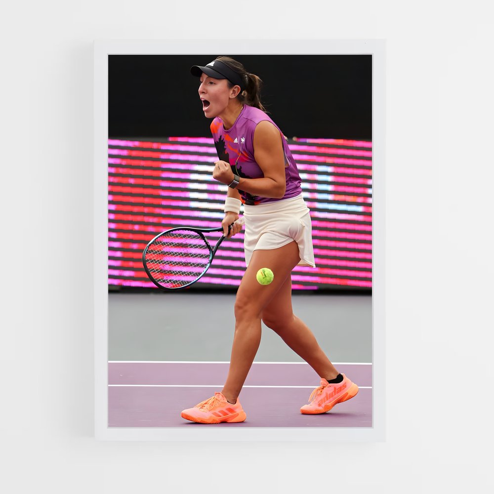 Poster Ace en Purple – affiche Tennis (vue 3)